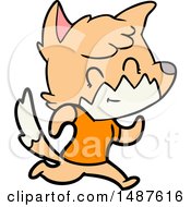 Cartoon Happy Fox