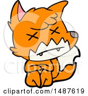 Cartoon Dead Fox