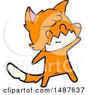 Cartoon Friendly Fox