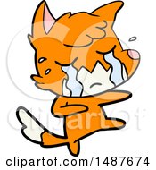 Poster, Art Print Of Crying Fox Cartoon Dancing