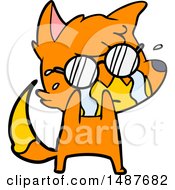 Poster, Art Print Of Crying Fox Cartoon