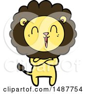 Laughing Lion Cartoon