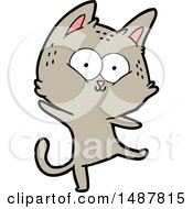 Poster, Art Print Of Cartoon Cat Dancing