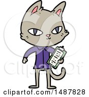 Poster, Art Print Of Cartoon Office Cat