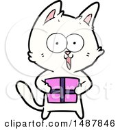 Poster, Art Print Of Funny Cartoon Cat