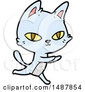 Poster, Art Print Of Cartoon Cat Staring