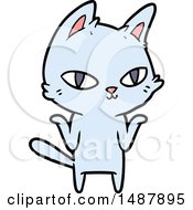 Cartoon Cat Staring
