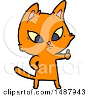 Poster, Art Print Of Confused Cartoon Cat