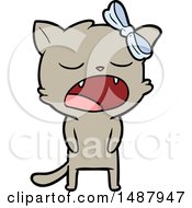 Poster, Art Print Of Cartoon Cat Meowing