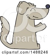 Happy Cartoon Dog