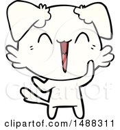 Poster, Art Print Of Happy Little Dog Cartoon