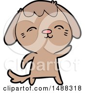 Poster, Art Print Of Happy Cartoon Dog