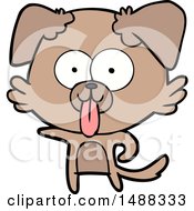 Cartoon Dog With Tongue Sticking Out