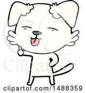 Cartoon Dog Sticking Out Tongue