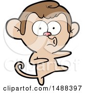 Cartoon Dancing Monkey by lineartestpilot