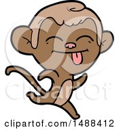 Poster, Art Print Of Funny Cartoon Monkey