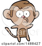 Cartoon Surprised Monkey by lineartestpilot