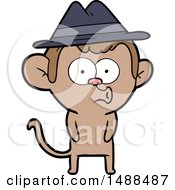 Cartoon Hooting Monkey by lineartestpilot