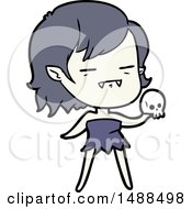 Poster, Art Print Of Cartoon Undead Vampire Girl