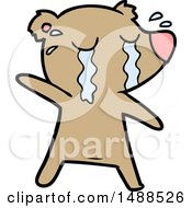 Cartoon Crying Bear