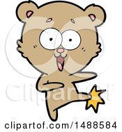 Laughing Teddy Bear Cartoon
