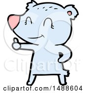 Cartoon Bear Giving Thumbs Up Sign
