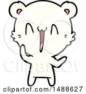 Laughing Polar Bear Cartoon