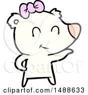 Female Polar Bear Cartoon