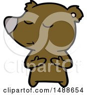 Happy Cartoon Bear