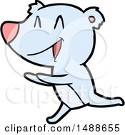 Running Bear Cartoon