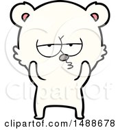 Bored Polar Bear Cartoon