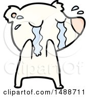 Cartoon Crying Polar Bear