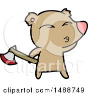 Poster, Art Print Of Cartoon Whistling Bear