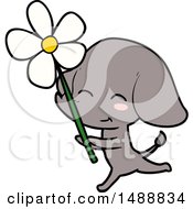 Poster, Art Print Of Cute Cartoon Elephant Running