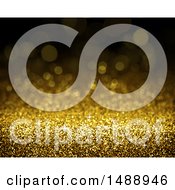 Poster, Art Print Of Gold Sparkly Glitter Background