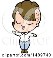 Happy Cartoon Clipart Girl