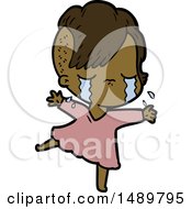 Cartoon Clipart Crying Girl