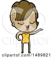 Happy Cartoon Clipart Girl