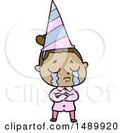Cartoon Clipart Crying Woman
