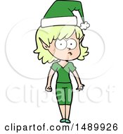 Poster, Art Print Of Elf Girl Staring