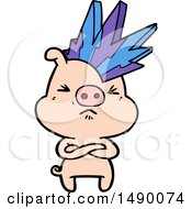 Clipart Cartoon Angry Pig