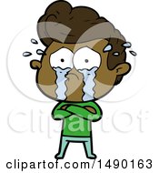 Clipart Cartoon Crying Man