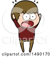 Clipart Cartoon Shocked Man