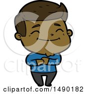Clipart Happy Cartoon Man