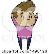 Clipart Happy Cartoon Man