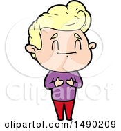 Clipart Happy Cartoon Man