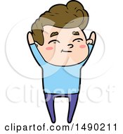 Clipart Happy Cartoon Man