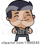 Clipart Happy Cartoon Fashion Man