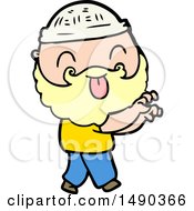 Clipart Man With Beard Sticking Out Tongue