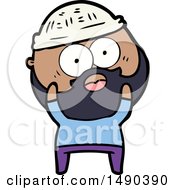 Clipart Cartoon Bearded Man